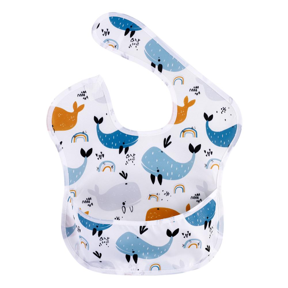 Waterproof Baby Bib with Food Catcher